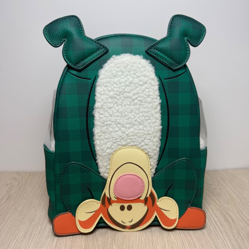 Disney Winnie the Pooh Tigger Winter Pajamas Loungefly Mini Backpack NWT
